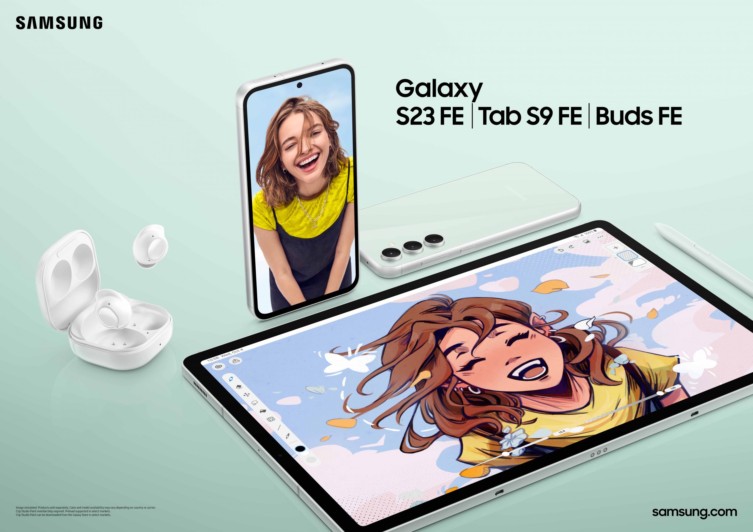 أجهزة Galaxy S23 FE و Galaxy Tab S9 FE وGalaxy Buds FE من سامسونج تقدم ميزات استثنائية لعدد أكبر من المستخدمين